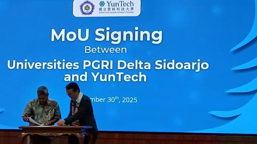 Universitas PGRI Delta Sidoarjo Tandatangani MoU dengan Yun Tech University Taiwan di Universitas PGRI Semarang cover